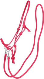 Q-essentials Seilhalfter mit Zügeln aus Polyester für Ponys in Rosa – Bild 1 von 7
