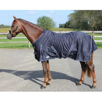 Produktbild von Q-essentials Sommerdecke Basic für Pferde aus Polyester Blau 155cm