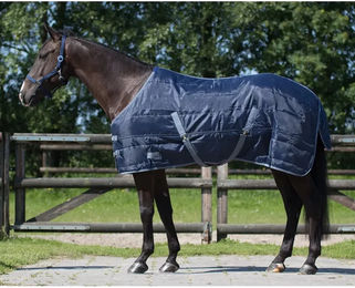 Q-essentials Stalldecke für Pferde Blau 150 g – Bild 1 von 3