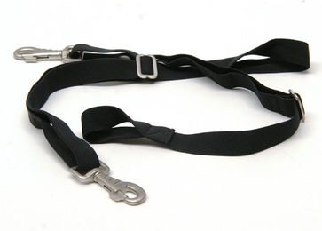 Produktbild von QHP 1 Paar elastische Beingurte schwarz verstellbar