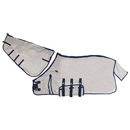 Produktbild von QHP Fliegendecke mit Hals und Maske für Pferde