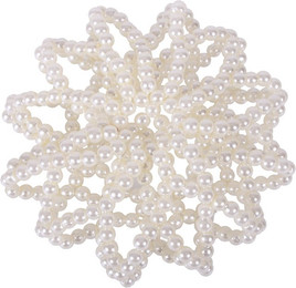 Produktbild von QHP Haarnetz Pearl mit Imitationsperlen - 1 Stk.