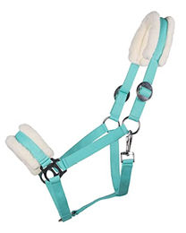 Produktbild von QHP Halfter Cali Kunstfellpolster verstellbar