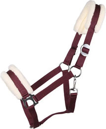 Produktbild von QHP Halfter Cali mit Kunstfellpolster verstellbar