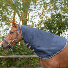 Produktbild von QHP Halsteil Turnout Luxe 200gr wasserdicht Navy - 200 g