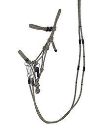 Produktbild von QHP Knotenhalfter-Set Multifunktion Warmblut Extra Olive