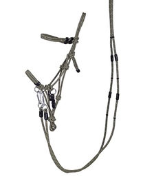Produktbild von QHP Knotenhalfter-Set Multifunktion Warmblut Olive