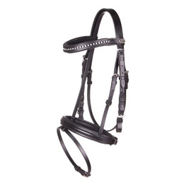 Produktbild von QHP Leder Trense Beli schwarz (Pony) - 1 Stk.