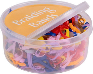 Produktbild von QHP Mähnengummi in der Box - 450 Stk.