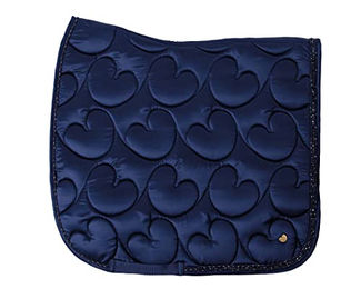 Produktbild von QHP Schabracke Lily Steppung Zierkordel Strasssteine Warmblut DR Navy