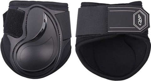 Produktbild von QHP Streichkappen Champ Klettverschluss Pony schwarz