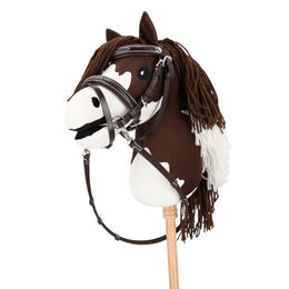 Produktbild von QHP Trense mit Luxusnähten Hobby horse, dunkelbraun - 1 Stück