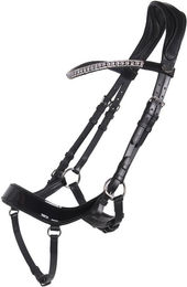 Produktbild von QHP Trensenzaum Eris anatomisch Schwarz Warmblut