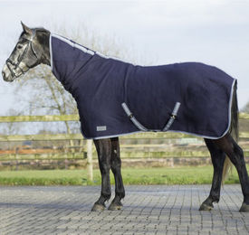 QHP Wolldecke mit Hals blau – Bild 1 von 8