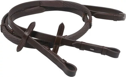 Produktbild von QHP Zügel rutschfeste Gummizügel mit Stegen und Blindschnallen