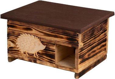 Produktbild von QLS Igelhaus aus Holz mit abnehmbarem Dach 40x50x30 cm