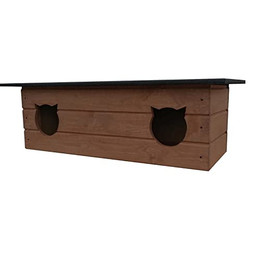 Produktbild von QLS Katzenhaus 110x40 cm Outdoor isoliert aus Holz