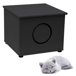 Produktbild von QLS Katzenhaus Draußen Doppelt Isoliert 40x40 cm Wetterfest Winterfest Outdoor