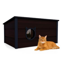 Produktbild von QLS Katzenhaus Isoliert aus Holz 73×52×38