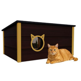 Produktbild von QLS Katzenhaus Isoliert aus Holz 73×52×38