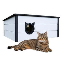 Produktbild von QLS Katzenhaus Isoliert aus Holz 73×52×38