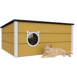 Produktbild von QLS Katzenhaus Isoliert aus Holz 73×52×38