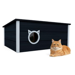 Produktbild von QLS Katzenhaus Isoliert aus Holz 73×52×38