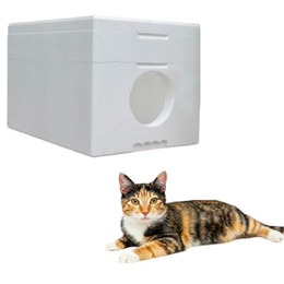 Produktbild von QLS Tierhöhle Katzenhaus aus Styropor 58x38 cm