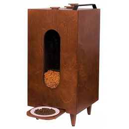 Produktbild von QLS Trockenfutterspender 20L für Katzen und Hunde mit Schale - 20 l