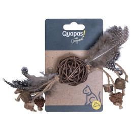 Produktbild von Quapas! Katzenspielzeug Rattanball mit Bällchen