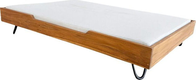 Quapas! Premium Teak Hundebett - M – Bild 1 von 2