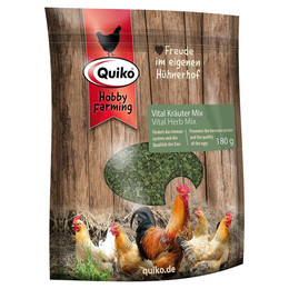 Produktbild von Quiko HF Vital Kräutermix für Hühner - 180 g