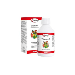 Produktbild von Quiko Vitamin E Liquid Ergänzungsfutter für Kanarien, Sittiche und Ziervögel - 200 ml