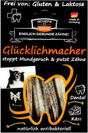 QChefs Glücklichmacher Zahnpflege-Snack für Hunde aus Milchprotein getreidefrei und glutenfrei – Bild 1 von 4