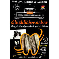Produktbild von QChefs Glücklichmacher Zahnpflege-Snack für Hunde aus Milchprotein getreidefrei und glutenfrei