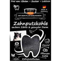 Produktbild von QChefs Zahnputzkohle Zahnpflege-Snack Granulat zur Unterstützung von Magen-Darm und Zahnpflege