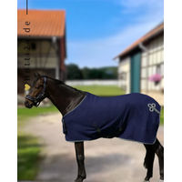 Produktbild von QHP Abschwitzdecke mit Ornament in Navy Blau