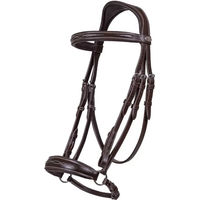 Produktbild von QHP Allemande Trense aus Leder in Braun für Shetty