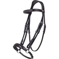 Produktbild von QHP Allemande Trense aus Leder in Schwarz für Shetty