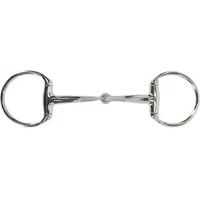 Produktbild von QHP Anatomischer Olivenkopf für Pferde aus Edelstahl in Silber und Beige