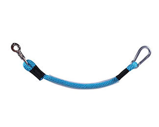 Produktbild von QHP Anbindestrick aus Polyester für Pferde in Türkis 90 cm