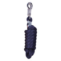 Produktbild von QHP Anbindestrick mit Panikhaken aus Kunststoff in Navy Blau 2 Meter - 2 m