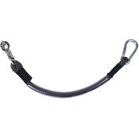 Produktbild von QHP Anhänger-Anbindestrick aus Polyester mit Panikhaken und Karabiner 60 cm Grau - 60 cm