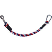 Produktbild von QHP Anhänger-Anbindestrick aus Polyester mit Panikhaken und Karabiner 60 cm Rot - 60 cm
