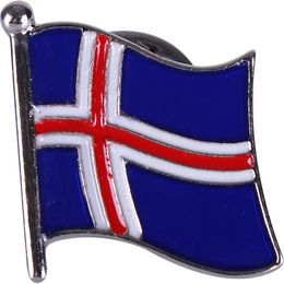 Produktbild von QHP Anstecknadel Flags aus Metall in Blau