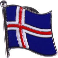 Produktbild von QHP Anstecknadel Flags aus Metall in Blau