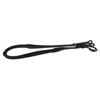 Produktbild von QHP Anti-Rutsch-Zügel aus weichem Gummi für Warmblut in Braun und Schwarz