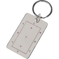 Produktbild von QHP arèna Schlüsselanhänger aus Edelstahl in Silber