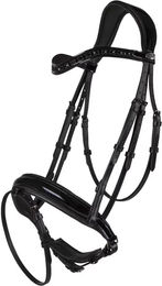 Produktbild von QHP Arleth Trense aus Leder in Schwarz für Vollblut