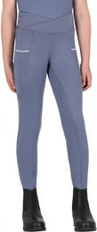 Produktbild von QHP Aubree Reithose für Mädchen in Blau mit Mid Grip
